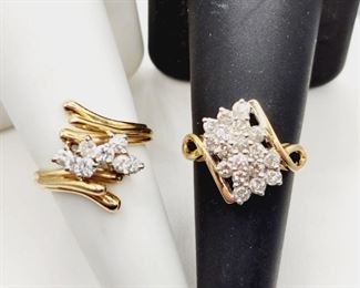 GOLD AND DIAMOND RINGS