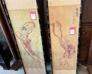 Asian Silk Paintings