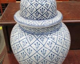 Large Lidded Floor Vase