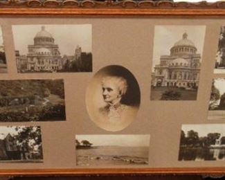 Framed Vintage View from Cleveland Area