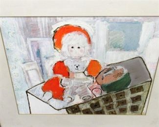 Signed Multi-Media Art Work