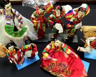 Asian Dolls with Traditional Dress