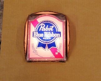 New Pabst Blue Ribbon Light Up Beer Sign