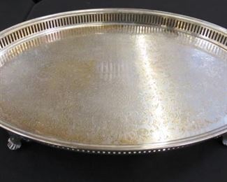 Silver Plate Serving Tray 