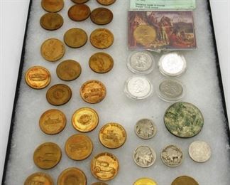 Sunoco Car Coins, Buffalo Nickels and more