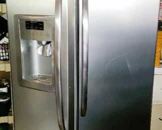 Stainless steel side by side fridge