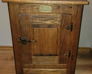 Old style wood refrigerator