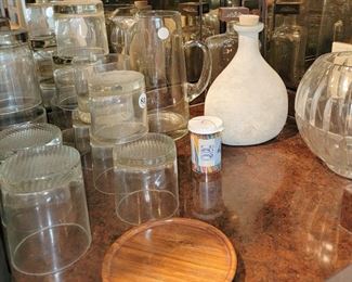 Bar Glasses, pitchers and decanters
