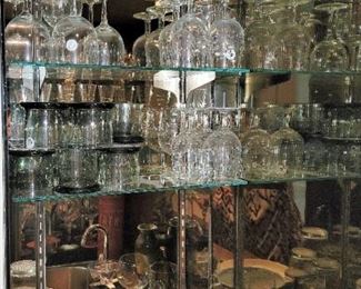 Bar glasses and items