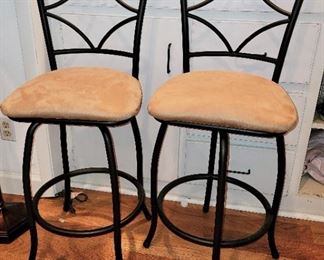 one of many sets of bar chairs