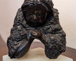 Glenda Goodacre Girl with Shawl Bronze