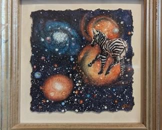 Susan Weeks Zebra Flying Watercolor