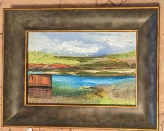 Marlene Lenker Cabin Beside the Estuary Collage