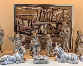 Marie Fuertsch Adobe and Cliffs.                                          Carolyn Kenner Nativity