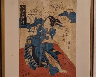 Antique Japanese Woodcut