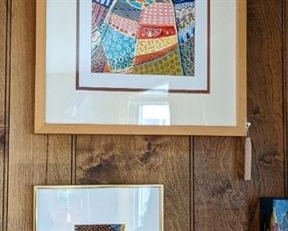 Juanita Williams Patterned Butterfly Watercolor.    Juanita Williams Patterned Spirit w/ Crown Watercolor