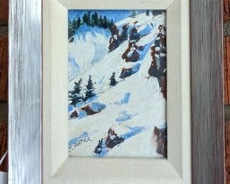 Jeff Potter Neff Mountain Snow Pastel