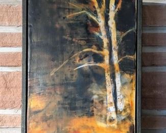 Harriet Tsotsie Aspens Encaustic
