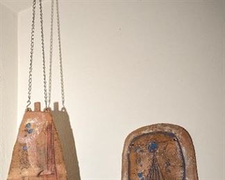 Ceramics with blue glaze by Marilyn Christenson