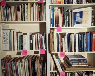 Exquisite library with several out of print books, several signed copies, art books and research books