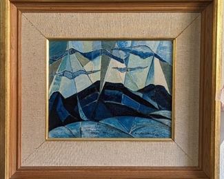 Mary Carroll Nelson Storm Over Volcanic Peaks