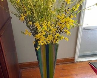 Floor Vase with Yellow Flowers