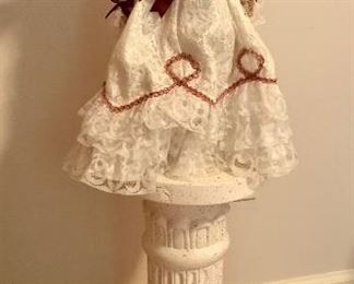 Porcelain Doll on Pedestal 