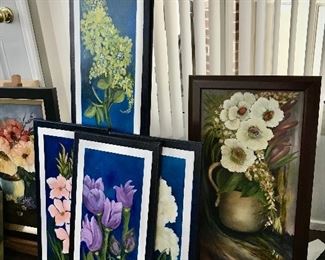 Collection of Original Paintings by Local Artist Davis 