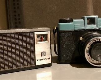 Vintage Transistor and Vintage Zodiac Camera 