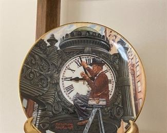 Norman Rockwell Marshall Fields Clock Plate 