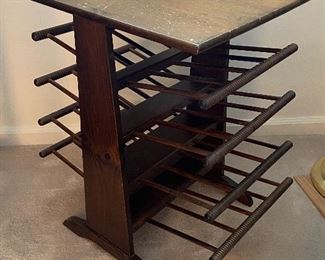 Mid Century American Walnut Magazine Rack/Table, from the 1950's 