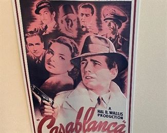 Casablanca metal poster
