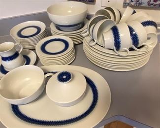 Vintage Thomas By Rosenthal, Fine China made in Germany- cobalt and white