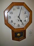 early antique New Haven time only School clock