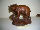 Wooden carved bear