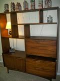 Mid-century modern Modular unit w/ drop desk and storage