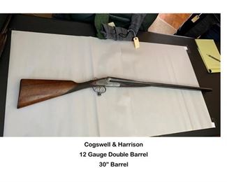 Cogswell Harrison 12 Gauge Double Barrel