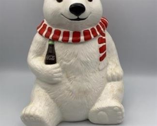 Coca-Cola Polar Bear Cookie Jar Coke 1994