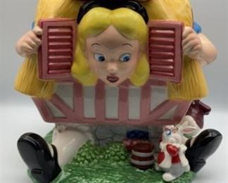 Alice In Wonderland Disney Store Cookie Jar