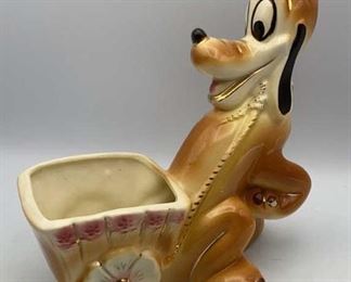 Pluto Walt Disney Figural Planter Vintage