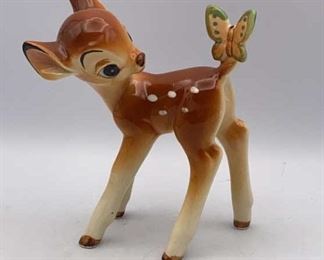 Bambi Ceramic Figurine Disney Japan Vintage