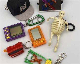 1990s Mini Game and Character Key chains