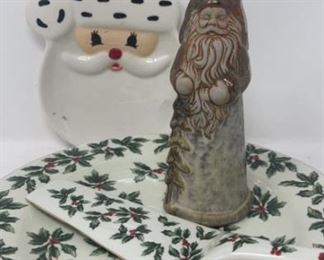 Christmas Ceramics Hallmark Cake Plate & Server