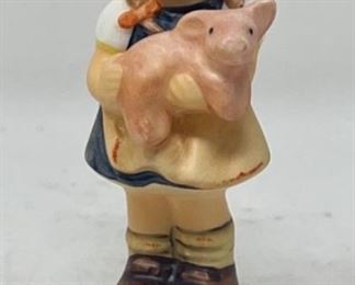 1998 Hummel Pigtails Figurine 2052 Girl w Pig