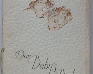 1938 Detroit Mercy Hospital Our Baby's Book