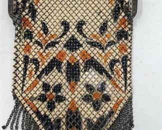 Antique Mandalian Metal Mesh Art Deco Purse