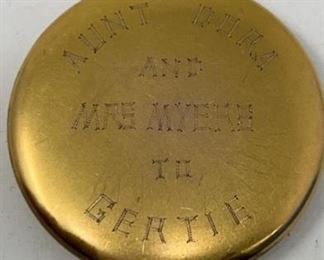 Antique Mirror Locket Gertie Aunt Dora