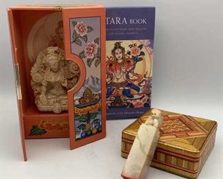 Tara Female Buddha Shrine Book, Chinese Stamp in