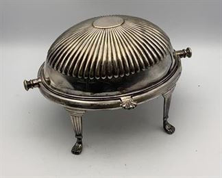 Silver Plate Horsd’oeuvres Clamshell Chilling