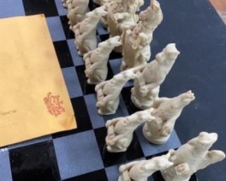 JRW Griffiths The Royal Beasts Chess Set, London